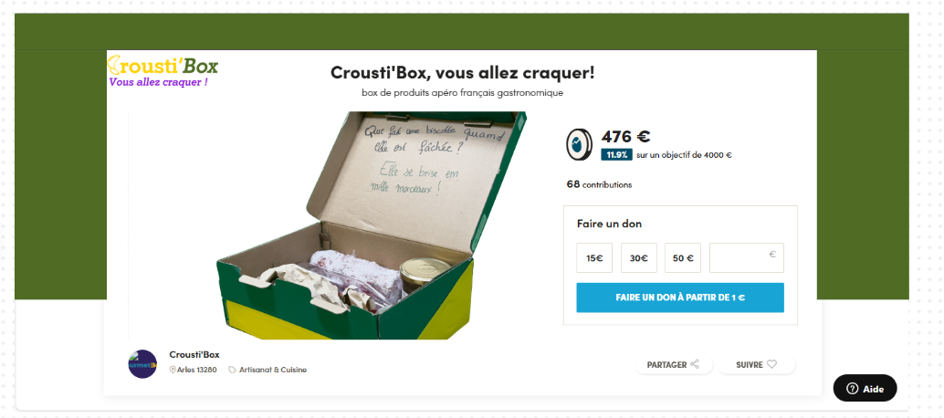 Campagne Ulule Crousti'Box